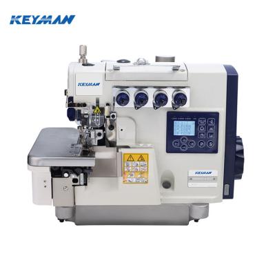 China Garment Shop KM900D-4-EUT KEYMAN Series Super High Speed ​​Overlock Sewing Machine with Automatic Thread Trimmer and Foot Pusher - Electric Type for sale