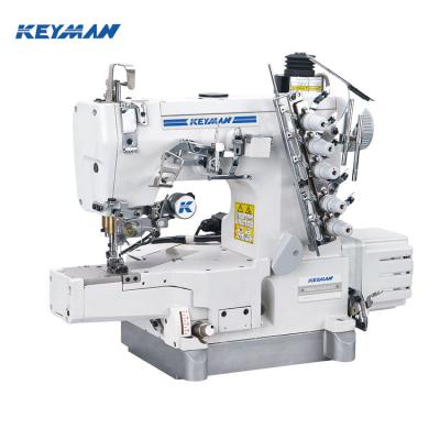 China Garment Shops Cylinder-Bed Pegasus w600 T-shirt Cover Stitch Coverstitch Snap Sewing Machine for sale