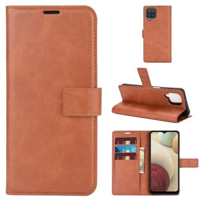 China Inner Genuine Leather Magnetic iPhone 12 Pro 12 Mini 11 Pro Max Retro PU Leather+TPU Wallet Stand Flip Case Cover For Samsung Galaxy A12 for sale