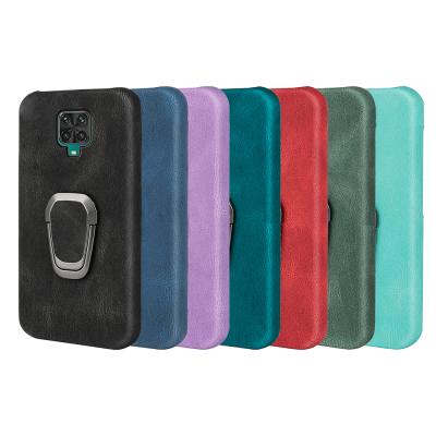 China Shockproof Shockproof Phone Case Back Cover For Redmi 9A Max 360 Degree Rotating Finger Ring Kickstand for sale