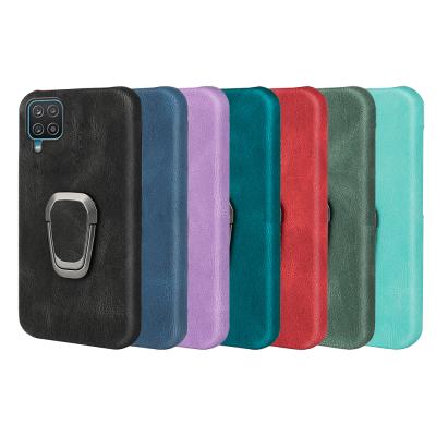 China Shockproof Shockproof Phone Case Back Cover For Samsung Galaxy A22 4G Max 360 Degree Rotating Finger Ring Kickstand for sale