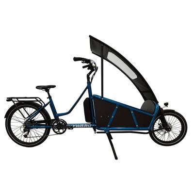 China Wholesale Aluminum Alloy Cheap Ebike 3 Wheel Cargo Bike Trailer 250w 36v 9 Speed ​​Disc Brake Electric Tricycle for sale