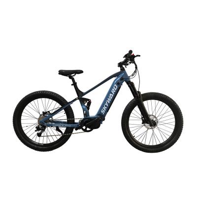 China Full Suspension Aluminum Alloy Bike Suspension Electric Bicycle Aluminum Alloy 500w 48v 9 Speed ​​Hydraulic Disc Brake for sale