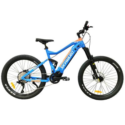 China Bafang 250w 36v 10 Speed ​​Electric Ebike Full Suspension Aluminum Alloy Bike Hydraulic Disc Brake for sale