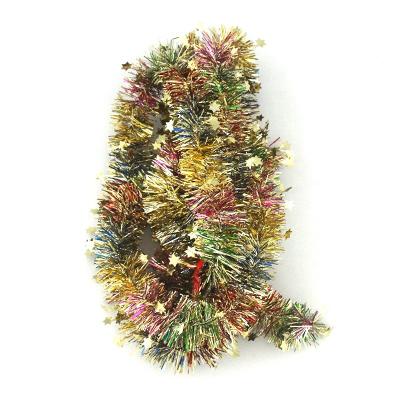 China 180CM Fashionable COLORFUL CHEAP PET PARTY DECORATION INDOOR CHRISTMAS TINSEL GARLAND for sale