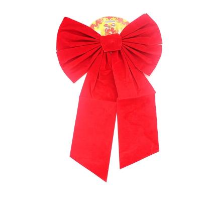 China Christamas Tree Decoration Bow Cloth Christmas Pendants for Trees and Doors Hanging Ornaments Party Decorations Large Bowknot for sale