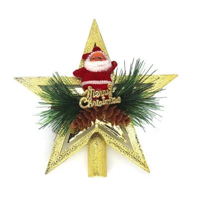 China Plastic Christmas Tree Decoration Christamas Star Shaped Pendants for Trees and Doors Hanging Ornaments Party Decorations for sale