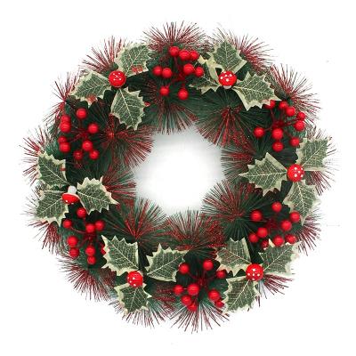 China 30CM PVC+plastic PVC CHRISTMAS GARLAND PARTY DECORATION DOOR GARLAND for sale