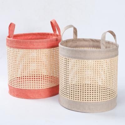 China New Year Sustainable Home Design Cloth And Laundry Basket Kids Toys Eco Friendly Bamboo Dirty Hamper Customized for sale