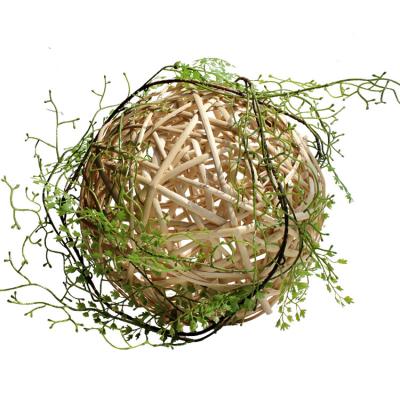 China Wicker Balls Willow Ball Rattan Balls Hanging Decorative Pretty Natural China Decorations Crafts for sale