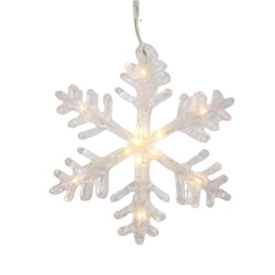 China 24.5CM 2D Acrylic Snowflake Hanging Light Christmas Lighting Decoration LED Light for sale