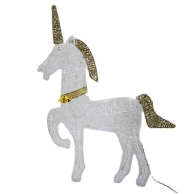 China Iron Frame Unicorn LED Light Christmas Lighting Decoration Acrylic Light 64CM for sale