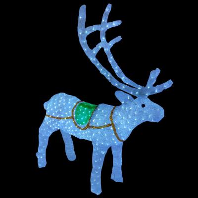 China 2021 Acrylic+LED Outdoor Christmas Landscape Decoration Yard 3D Deer LED Acrylic Light 110*30*140CM for sale