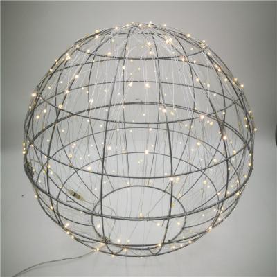 China Iron Art+Copper Wire Lamp 49cm Earth 260L Lamp Round Decorative Lamp Wedding Holiday Copper Wire Star Twinkle Lamp for sale