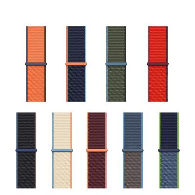 China High Quality Nylon Woven Buckle Straps Colorful Smart Watch Bands For Apple Watch 38/40mm Smart Straps for sale