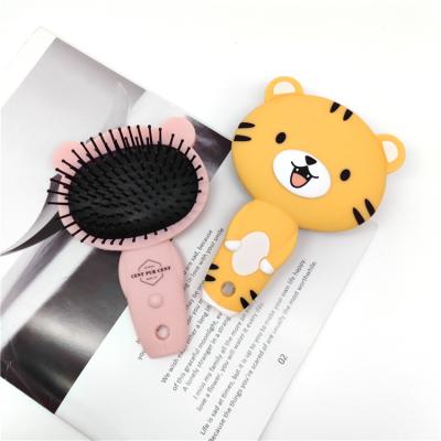 China Eliminate Knot Factory Products Detangling Massage Cartoon Wholesale American Hair Brush For Kids With Animal for sale