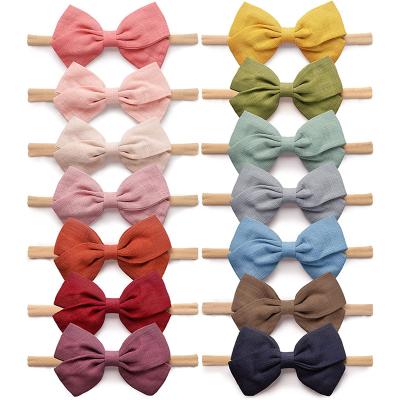 China Organic Fashion Cute Baby Headband Baby Hair Bands Girls Multicolor Elastic Headband For Infant Accessories for sale