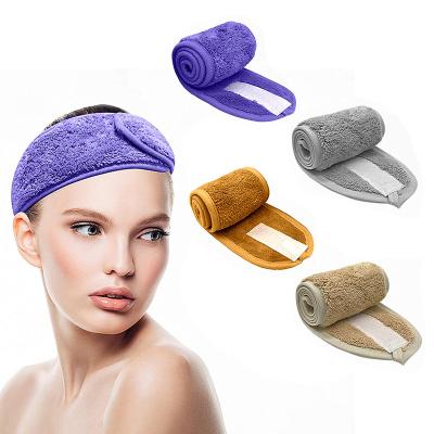 China SPA Terry Cloth Hairband Girl Skin Care Skin Care Hair Bands Makeup Headband Sporty Custom Wrap Stretch Towel for sale