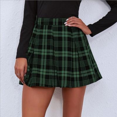 China 2022 Summer New Plaid Street Skirt Ladies Casual Style Anti-Static Skirt for sale