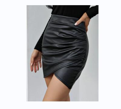 China 2022 fashion new high skirt anti-static irregular waist pleated short skirt for sale