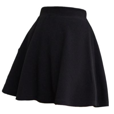 China Wholesale Anti-Static Women's High Waist Plain Skirt Flared Stretch Mini Sexy Skate Skirt for sale