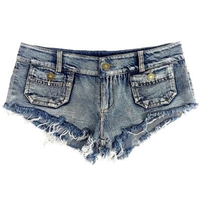 China Breathable Summer Denim Cool Booty Shorts Elastic Waist Short Pockets Women Jeans Bull-puncher Casual Shorts for sale