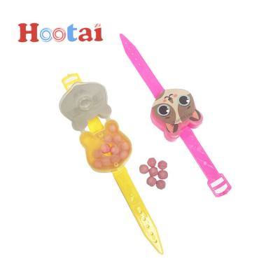 China Hot Sales Normal Candy Toys Animal Shape Watch Toy With Jewel Soft Shape Candy Lollipop Hard Candy for sale