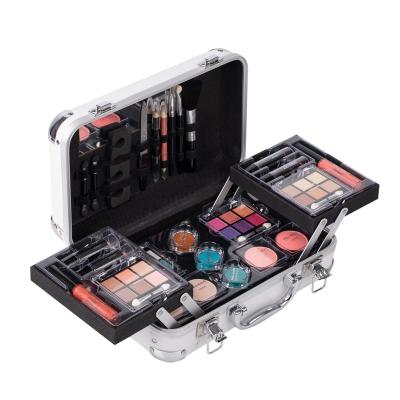 China Low moq 24PCS/Set Make Up Sets Cosmetics Kit Eyeshadow Lipstick Eyebrow Pencil Lip Gloss Makeup Brush Puff With Makeup Box Kit for sale