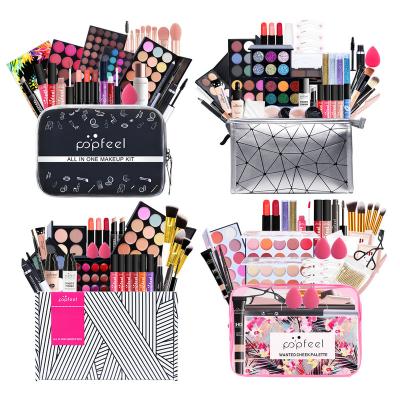 China Low Moq All In One Professional Makeup Set Portable Travel Makeup Organizer Storage Box Gifts For Beginner Girls for sale