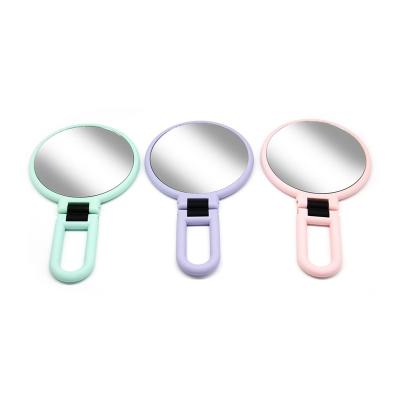 Κίνα Double Sided Lighted Trifold Mirror Makeup Vanity Mirror Hand Mirror Mini Makeup Cosmetic Tools hi προς πώληση