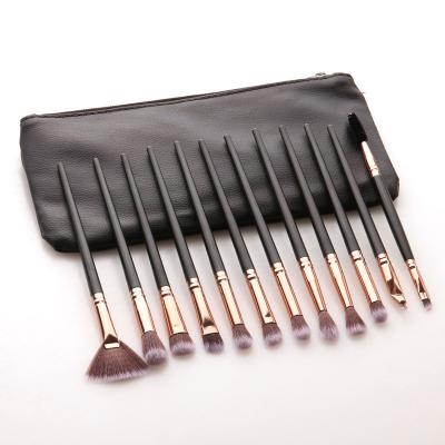 China Colorful Face Makeup brush12 Pcs Bottle Eyeshadow Mascara Lip Mascara Girl Eye Makeup Brush Set for sale