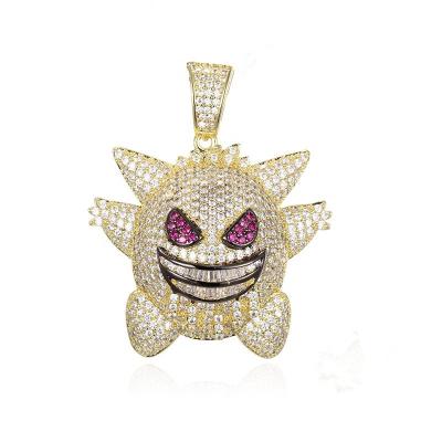 China Nickel free wholesale high quality hip hop icedout pokemon character pendant for sale