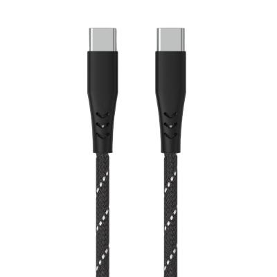 China Camera Data Cable USB-C To USB-C Charging Cable 2.0 1M Black Durable Braided With PVC Housing for sale