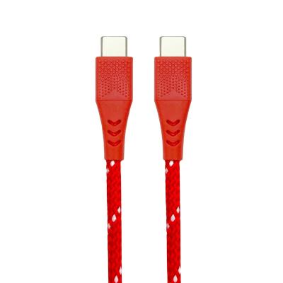 China New Design Camera 2021 Strong USB-C To C Charging Cable With Braiding To Make It Extra Durable Mobile Cable Red Christmas Gift for sale