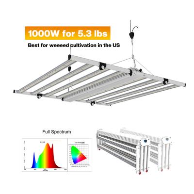 China Seed Starting Factory Direct Adjustable 1000w/800W/600W 5x5 lm301b Dimming Mix 660Nm IR UV Red Led Lamp Panel Bar Factory Grow Light Kits for sale