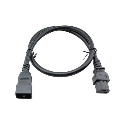 China A.W.G. Black IEC 320 Plug C20 Home Appliance Factory OEM Service UL Standard 4ft 10A/13A/15A 250V 18/16/14 To C21 Power Cord for sale