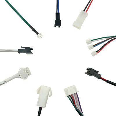 China OEM ODM Custiomized Electronic / Electronic Custom Micro Fitted 3.0 4 Pin 2*2 Pin Molded to Molex Connector 1.5m Compatible End Tinned Pigtail Cable Wire Stripped Harness for sale