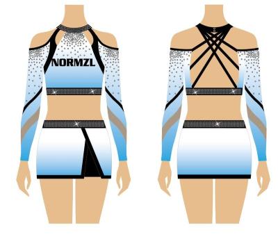 China Breathable Custom Made Lady Sublimation Uniforms Cheerleader Costume Youth OEM Cheerleading Uniforms for sale