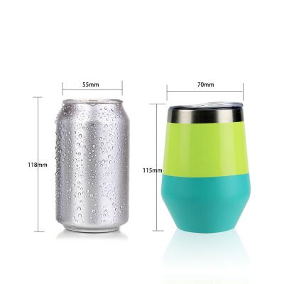 China PORTABLE wholesale double color cute open type vacuum flask with multiple capacities for sale