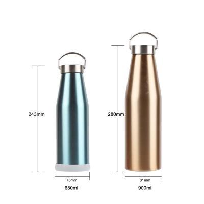 China PORTABLE A must-have thermos mug for outdoor sports, a large capacity solid color thermos mug with a handle, healthy for sale