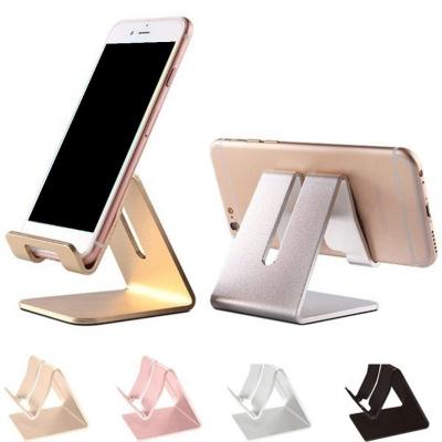 China Aluminum Alloy Mobile Phone Holder Stand Metal Tablet Desk Stands Aluminum Brackets for sale