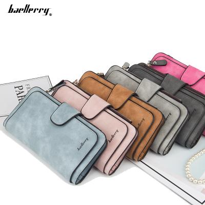 China Baellerry Anti Theft Women Leather Wallet Coin Pocket Latch Card Holder Money Bags Ladies Casual Long Wallets Women Purse for sale