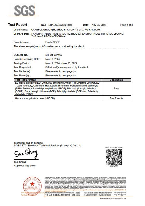 RoHs TEST REPORT - Hangzhou Kefeng Electronics Co., LTD