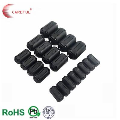 China Black Plastic SCRC/SCNF Type Clip On Soft Two Pieces EMI Suppression Ferrite Shielding Split Electromagnet Cable Core for sale