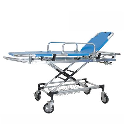 China Adjustable Patient Stretcher Trolley Trolley Hospital Furniture For Ambulance for sale