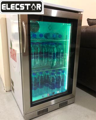 China Single-Temperature Stainless Steel Back Bar Cooler with LCD/Underbar Refrigeration for sale