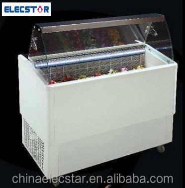 China Single-temperature ice cream dipping freezer, ice cream display cabinet, gelato showcase for sale