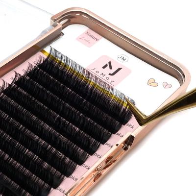 China JOMAY Custom Super Soft Eyelash Extensiones Tapered Lashes Extensions Lash Extension Wholesale for sale