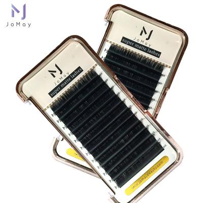 China JOMAY Super Soft Lashes Extensiones Supplies Korean Dense Black Diamond Lash Extensions Eyelash Extension Cardboard Package for sale