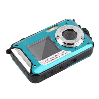 China Waterproof / Shockproof Professional Shenzhen 24MP Double Screen 3M Underwater Digital Waterproof Photo Cameras for sale